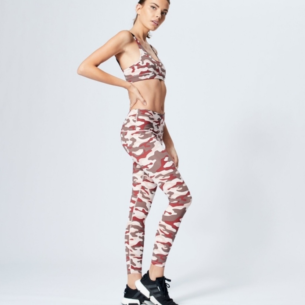 VARLEY Estrella Zion Camo Leggings Red